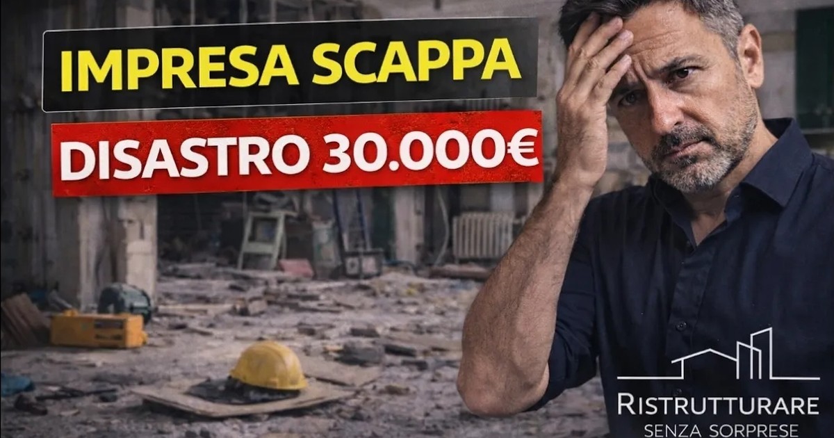 Impresa che scappa dal cantiere: il disastro che può costarti 30.000 euro