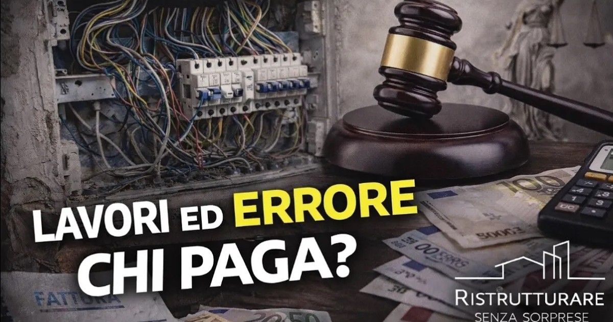 Lavori fatti male: chi paga davvero?
